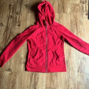 Lululemon red scuba hoodie